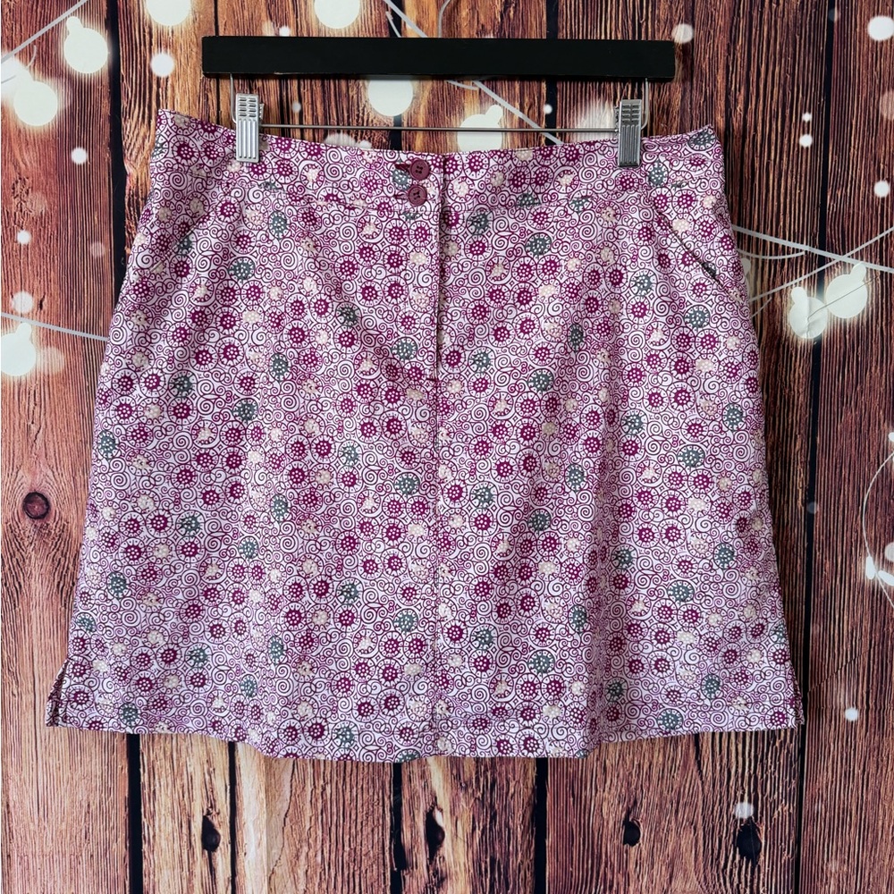 Nancy Lopez Golf Women's Purple & Pink Geometric Floral
Print Skort Size 12